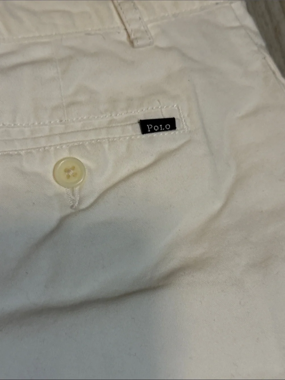 Polo by Ralph Lauren Cream-White Kids Cotton Shorts